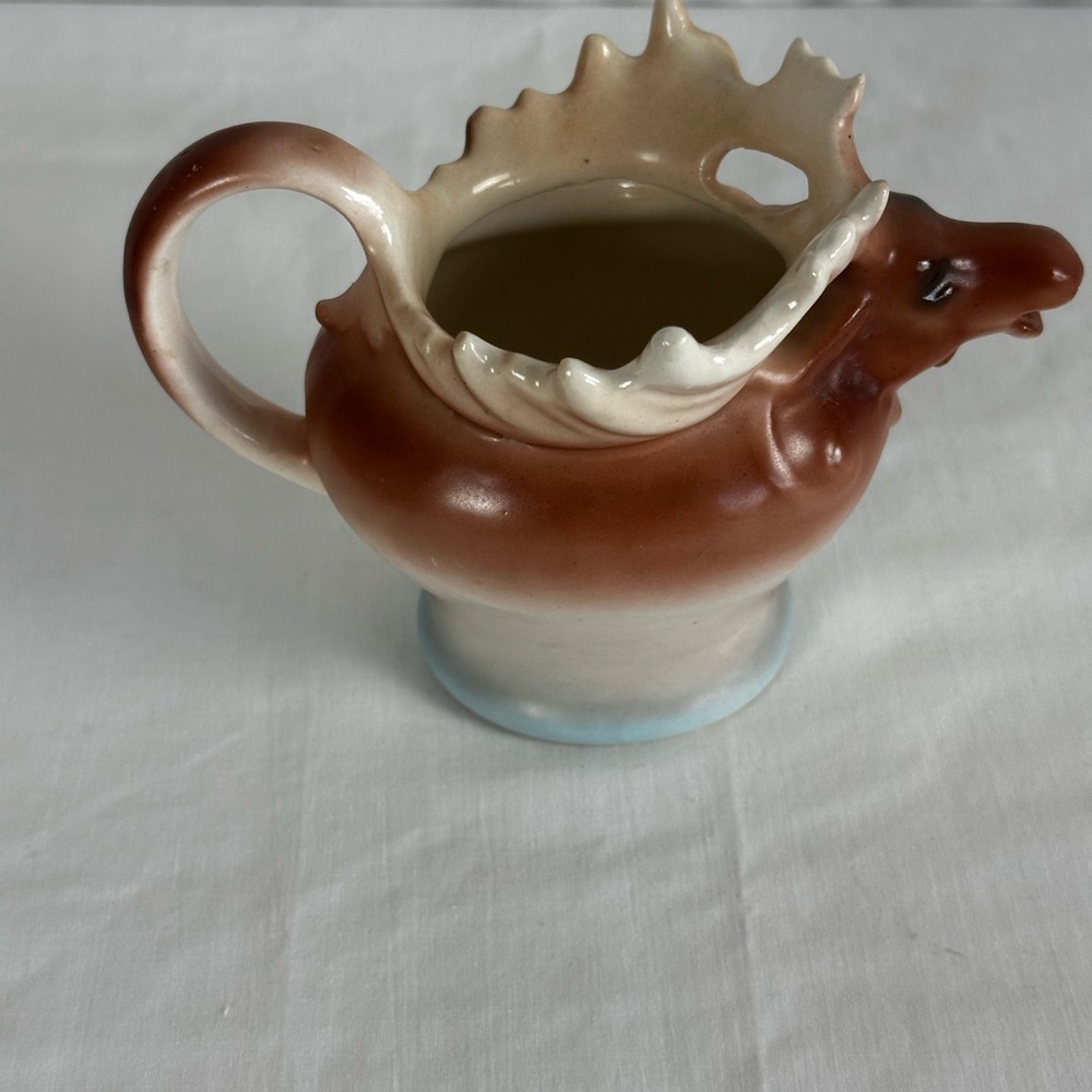 Vintage Czechoslovakia Elk Ceramic Creamer Hand painted - Picture 12 of 15